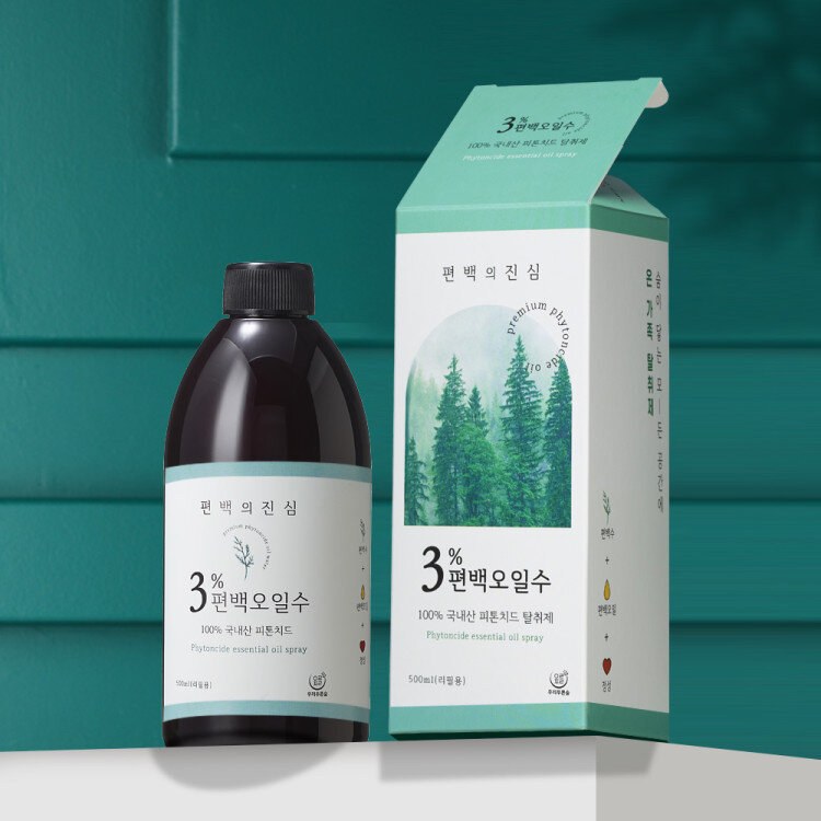 3%편백오일수 피톤치드 다용도 탈취제 500ml 리필