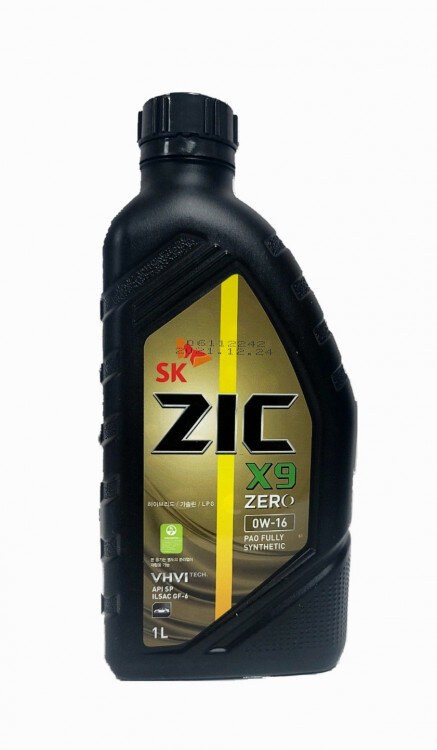ZIC X9 ZERO 지크 제로16 0W16 가솔린 1L