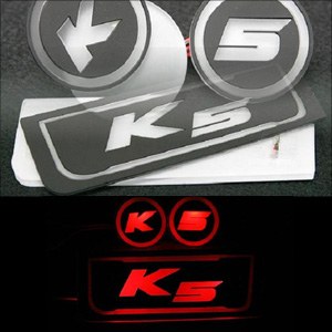 [ZiB2B] K5 ,더뉴K5 전용 LED 컵홀더 콘솔 플레이트 (3pc) [Zi0749]