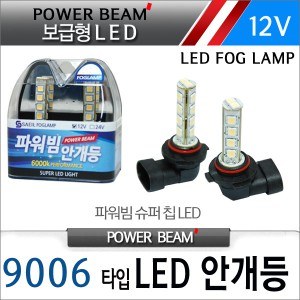 [새일] 파워빔 보급형 LED안개등 (2EA)- 9006 타입(12V), LED포그램프