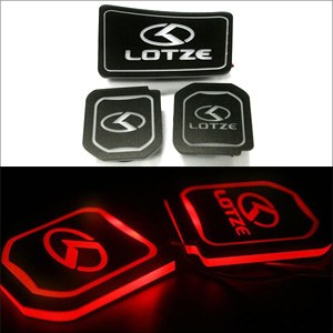 [ZiB2B] 로체 전용 LED 컵홀더 콘솔 플레이트 (3pc) [Zi0750]
