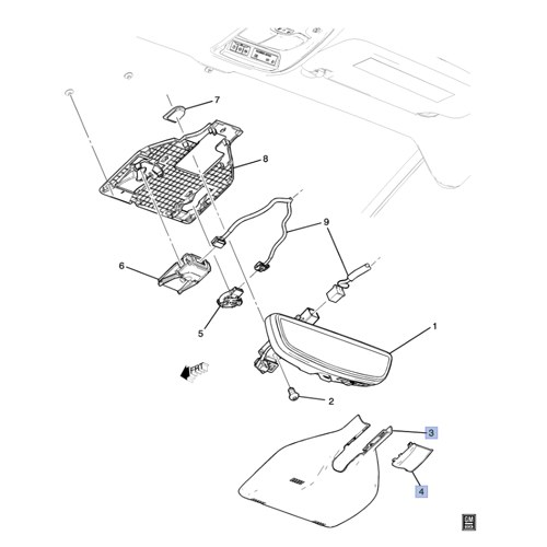 BOLT EUV 룸미러 커버 (품번 P42676501)