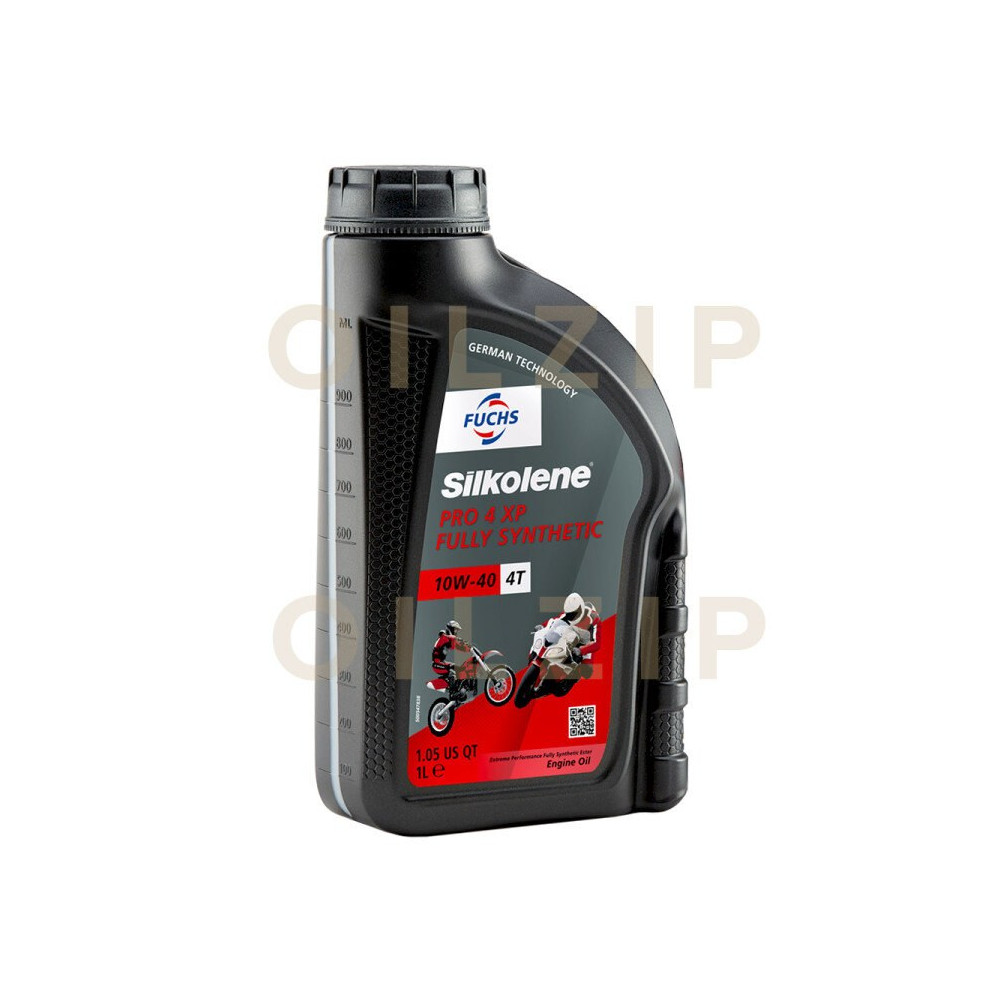 훅스 실콜린 프로4T XP 10W40 1리터 100%합성 오토바이엔진오일 fuchs silkolene 4스트로크 사진 1