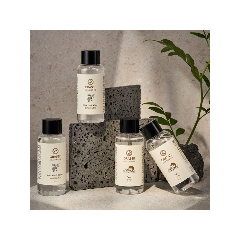 그라스 디퓨저 공용 리필 100ml+리드스틱(차량용,블루,브리에,오브제 전용스틱) 사진 1