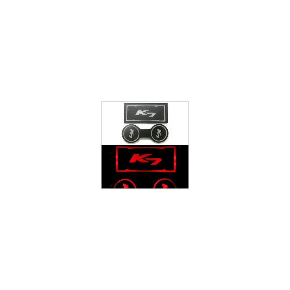 [ZiB2B] K7 전용 LED 컵홀더 콘솔 플레이트,안티스크래치 (2pc) [Zi0758] 사진 1