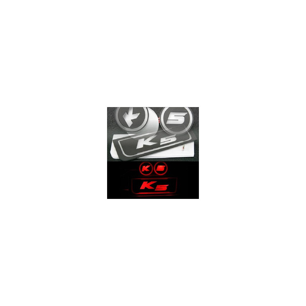 [ZiB2B] K5 ,더뉴K5 전용 LED 컵홀더 콘솔 플레이트 (3pc) [Zi0749] 사진 1