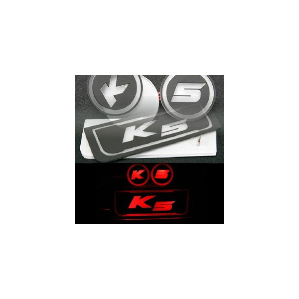 [ZiB2B] K5 ,더뉴K5 전용 LED 컵홀더 콘솔 플레이트 (3pc) [Zi0749]