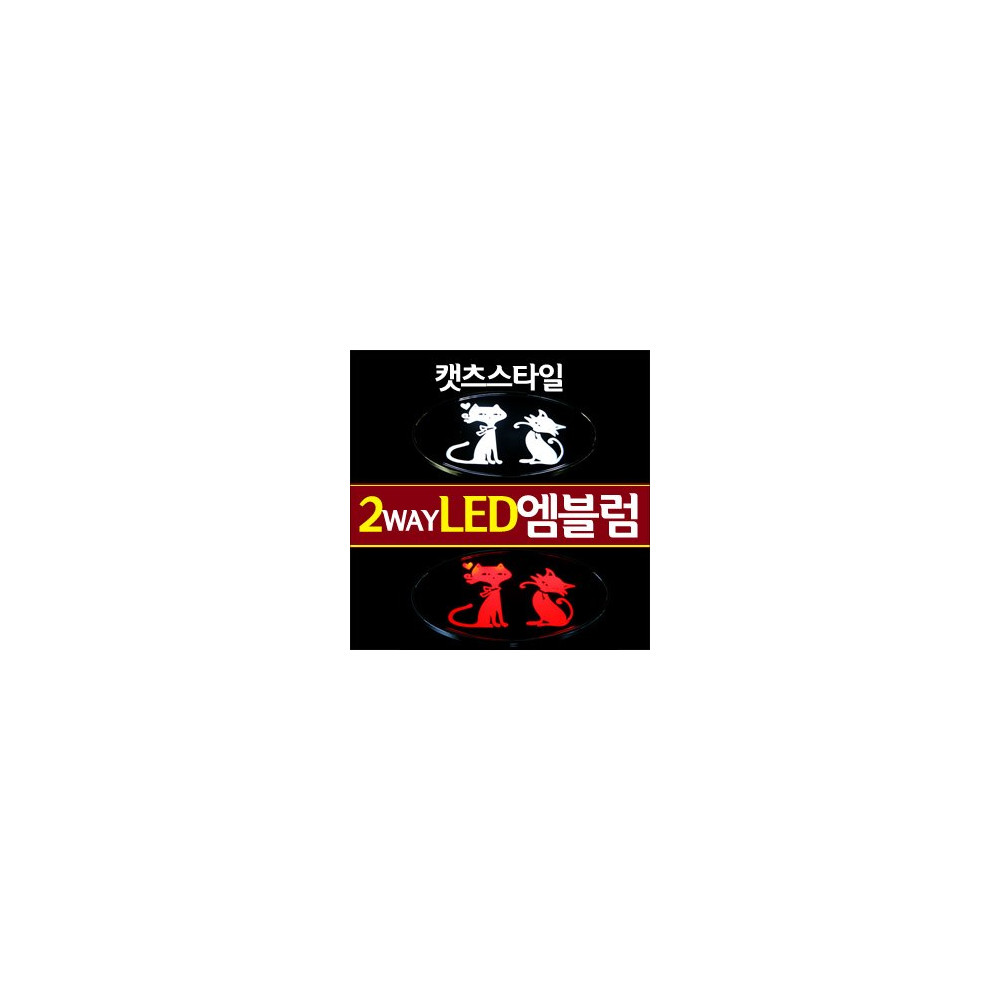 [ZiB2B] 캣츠 패션이미지 LED엠블럼 2WAY [Zi0577] 사진 1