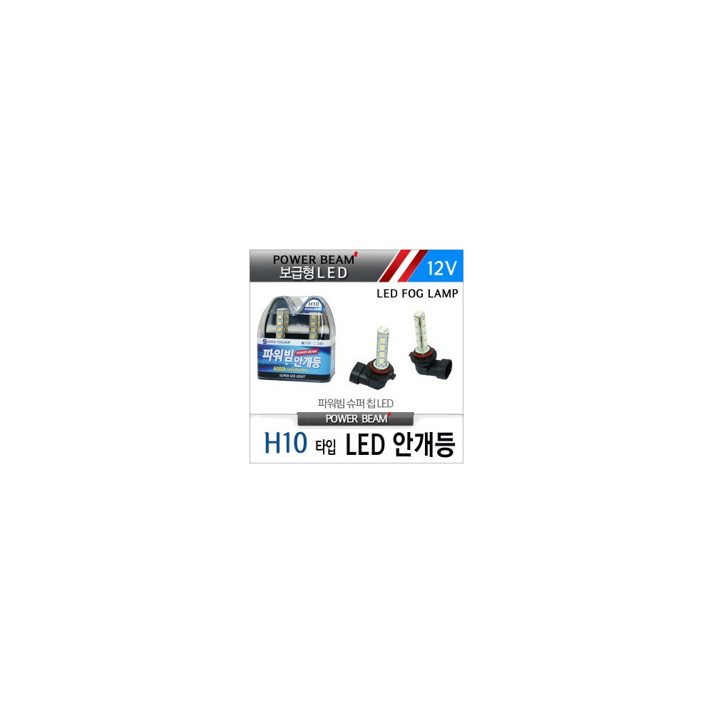 [새일] 파워빔 보급형 LED안개등 (2EA)- H10 타입(12V), LED포그램프 사진 1