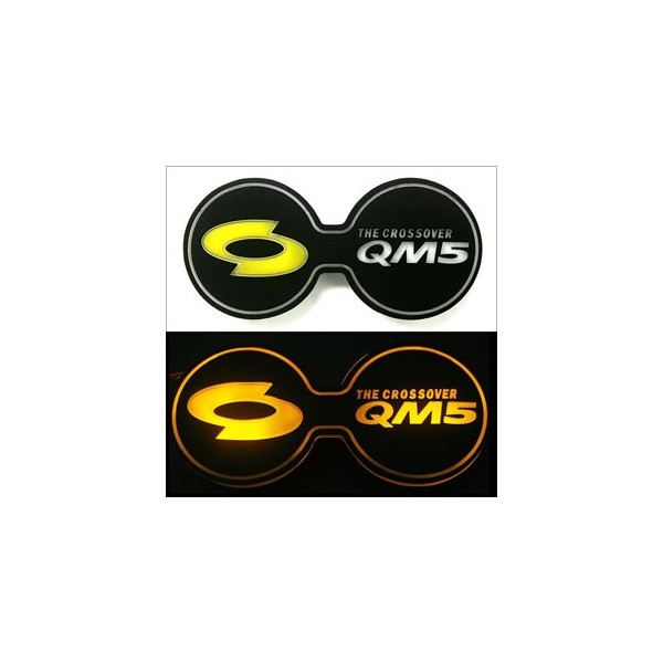 [ZiB2B] QM5 전용 LED 컵홀더 콘솔 플레이트 (1pc); [Zi0760]