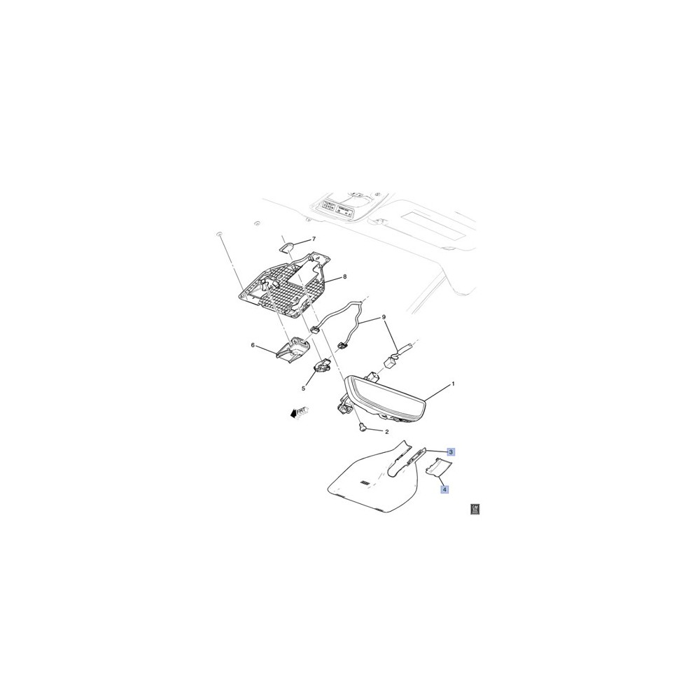 BOLT EUV 룸미러 커버 (품번 P42676501) 사진 1