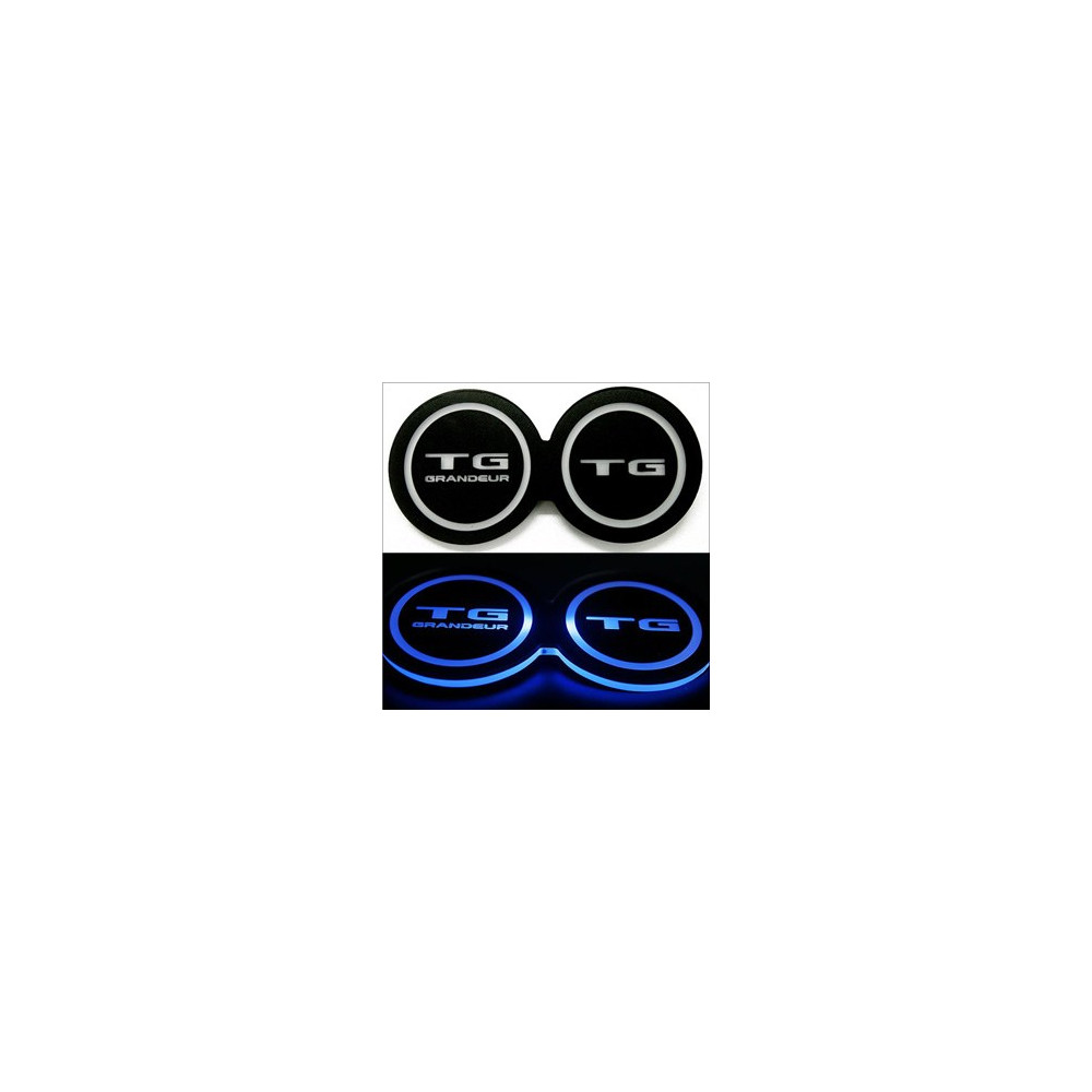 [ZiB2B] 그랜져TG 전용 LED 컵홀더 콘솔 플레이트,안티스크래치 (1pc) [Zi0741] 사진 1
