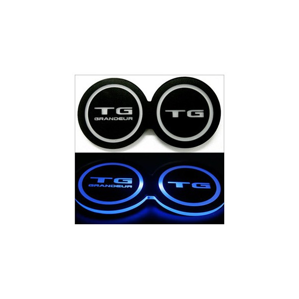 [ZiB2B] 그랜져TG 전용 LED 컵홀더 콘솔 플레이트,안티스크래치 (1pc) [Zi0741]